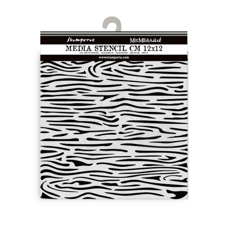 Szablon maska 12x12cm Silent Sea Drewniany wzór KSTDS46 Stamperia