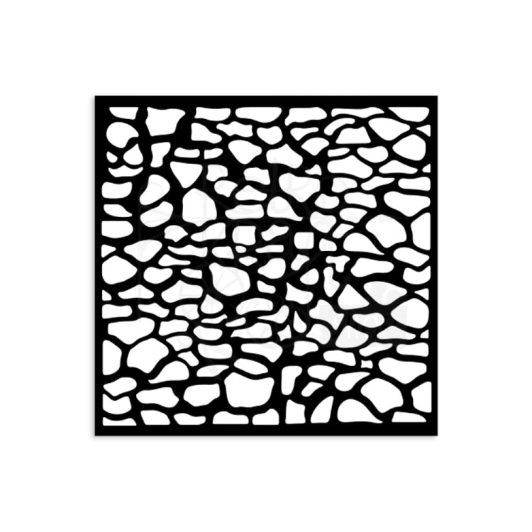 Szablon maska 12x12cm Silent Sea Kamienny wzór KSTDS45 Stamperia