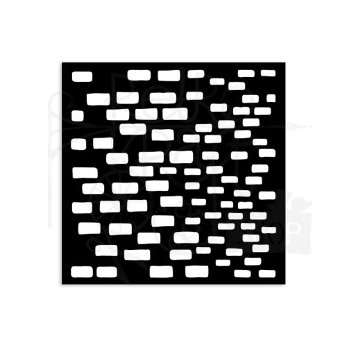 Szablon maska 12x12cm Silent Sea Ceglane tło KSTDS44 Stamperia