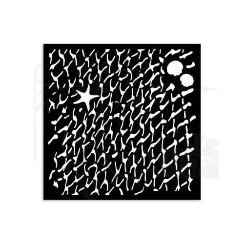 Szablon maska 12x12cm Silent Sea Sieć KSTDS39 Stamperia