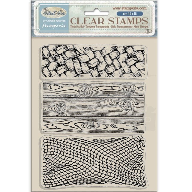 Stempel akrylowy 14x18cm Silent Sea Tekstury WTK219 Stamperia