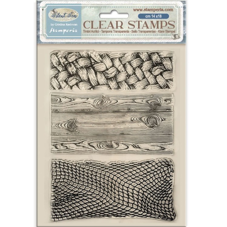 Stempel akrylowy 14x18cm Silent Sea Tekstury WTK219 Stamperia