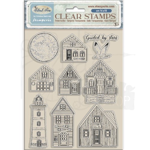 Stempel akrylowy 14x18cm Silent Sea Krajobrazy WTK218 Stamperia