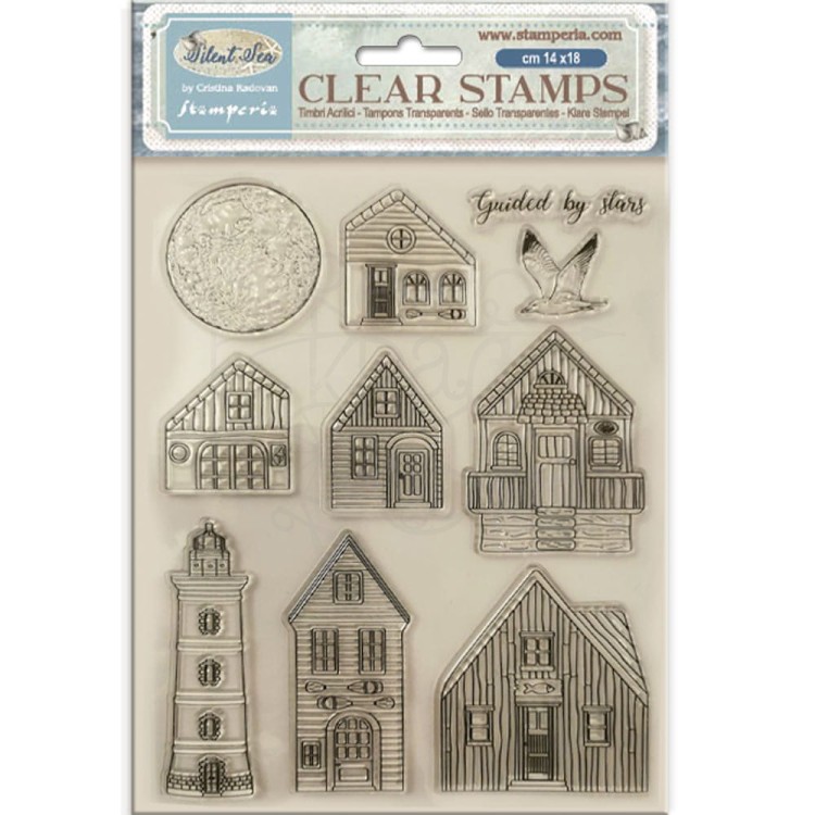 Stempel akrylowy 14x18cm Silent Sea Krajobrazy WTK218 Stamperia