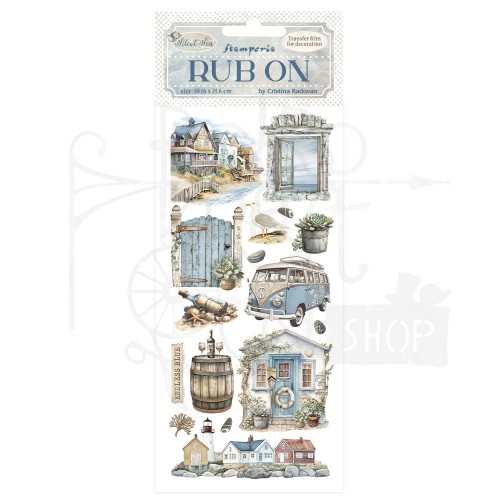 Rub-on transfer 10x21.6cm Silent Sea Krajobrazy DFLRB157 Stamperia