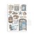 Papier washi A5 Silent Sea 8 ark SBW19 Stamperia