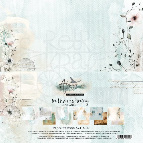 Zestaw papierów do scrapbookingu 30x30 In the Morning AA-ITM-07 Alchemy of Art