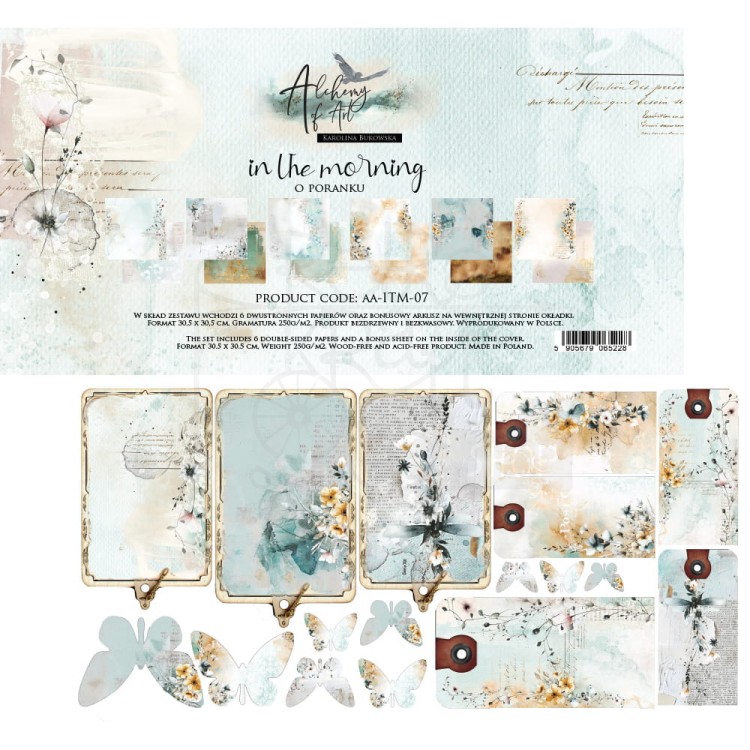 Zestaw papierów do scrapbookingu 30x30 In the Morning AA-ITM-07 Alchemy of Art