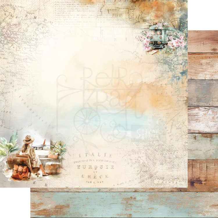 Zestaw papierów do scrapbookingu 20x20 Memories from the Trip AA-MFTT-08 Alchemy of Art