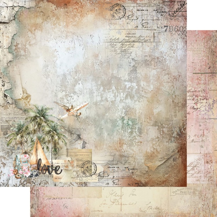 Zestaw papierów do scrapbookingu 20x20 Memories from the Trip AA-MFTT-08 Alchemy of Art