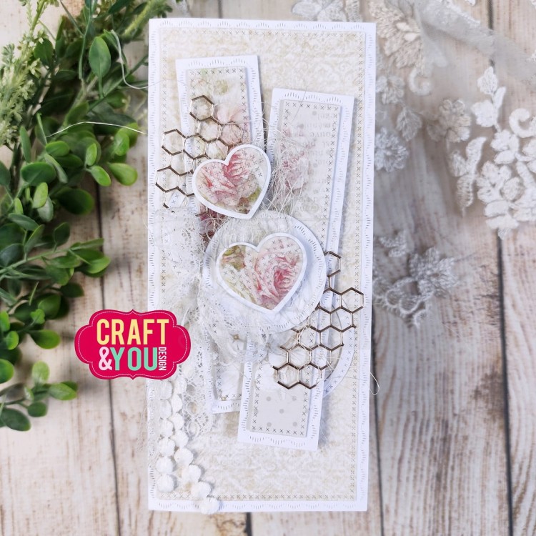 Wykrojniki DL bazy z przeszyciami CW347 Craft&amp;You Design