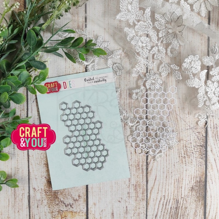 Wykrojnik Tło plaster miodu CW344 Craft&amp;You Design