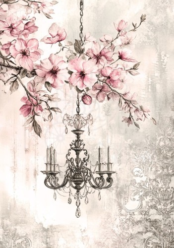 Papier ryżowy do decoupage 24x33 Josephine 7 LBD462 LaBlanche