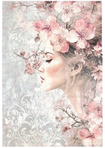 Papier ryżowy do decoupage 24x33 Josephine 5 LBD460 LaBlanche