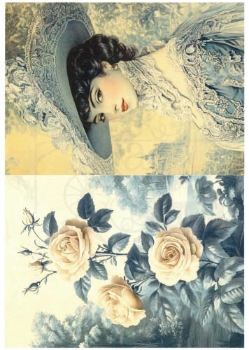 Papier ryżowy do decoupage 24x33 Josephine 4 LBD459 LaBlanche
