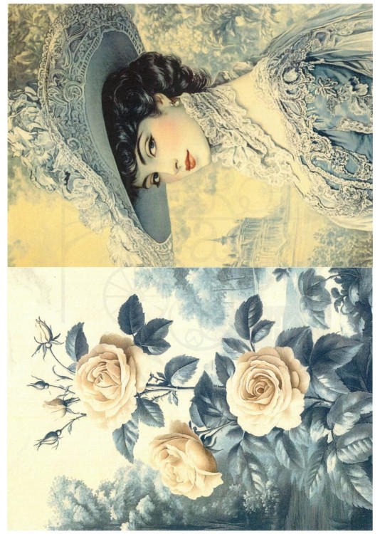 Papier ryżowy do decoupage 24x33 Josephine 4 LBD459 LaBlanche