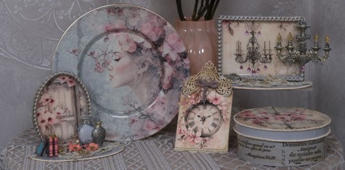 Papier ryżowy do decoupage 24x33 Josephine 6 LBD461 LaBlanche