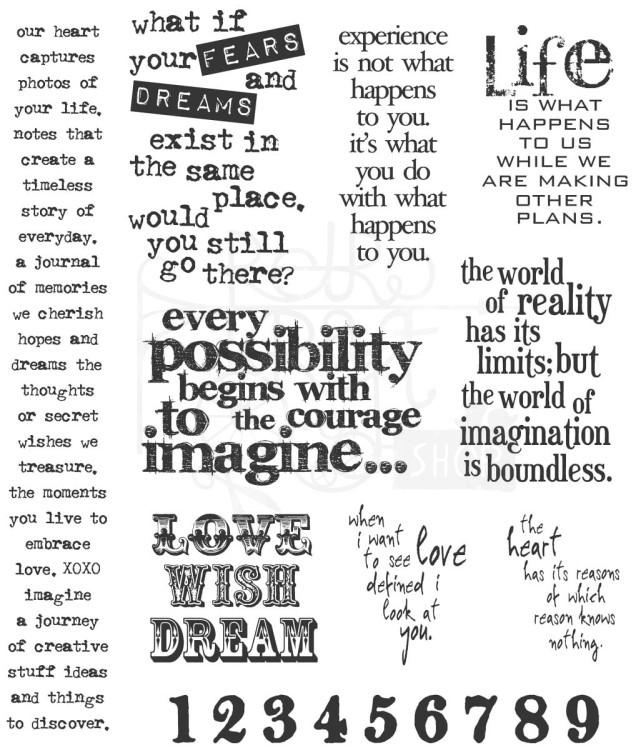 Stempel gumowy kauczukowy Stuff To Say CMS110 Tim Holtz Stampers Anonymous