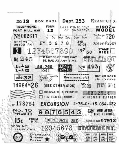 Stempel gumowy kauczukowy Tidbits CMS488 Tim Holtz Stampers Anonymous