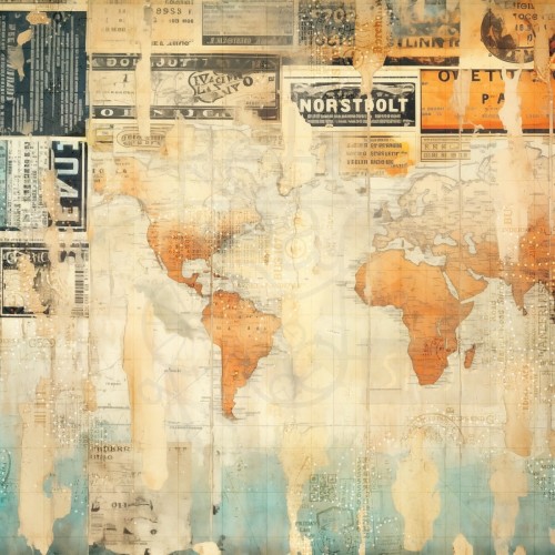 Zestaw papierów do scrapbookingu 30x30 Wanderlust Explorer Collection Pack DWE-30266 49 and Market