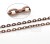 Łańcuszek metalowy 8 - 4x3mm - antyczna miedź 1mb