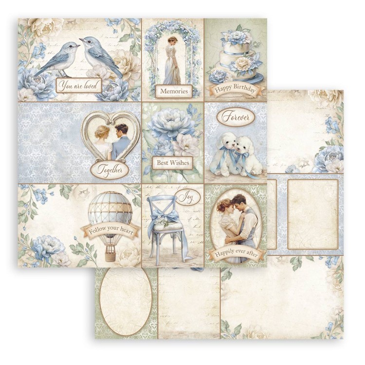 Zestaw papierów do scrapbookingu 20x20 Timeless SBBS127 Stamperia
