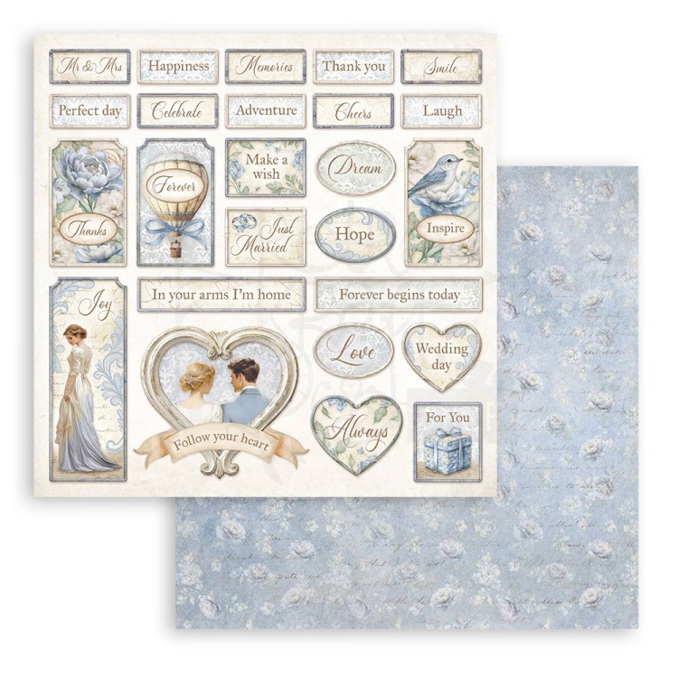 Zestaw papierów do scrapbookingu 20x20 Timeless SBBS127 Stamperia