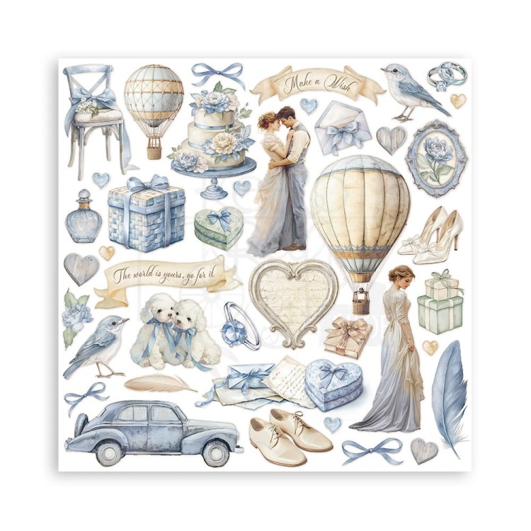 Zestaw papierów do scrapbookingu 20x20 Timeless SBBS127 Stamperia