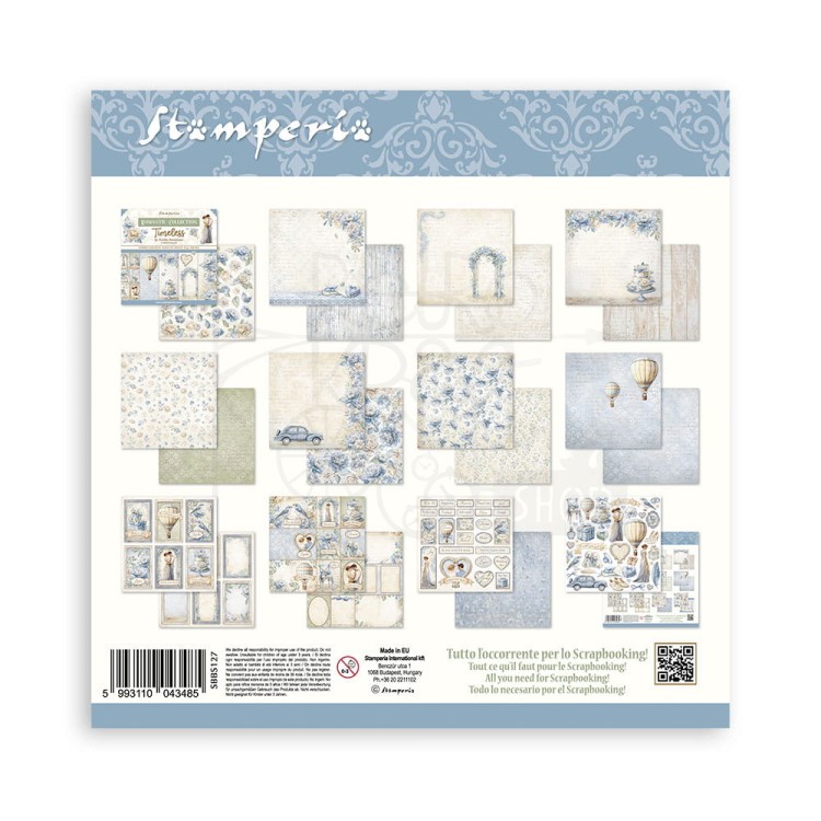 Zestaw papierów do scrapbookingu 20x20 Timeless SBBS127 Stamperia