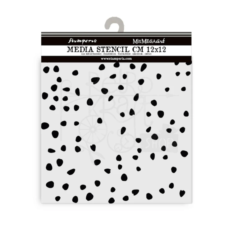 Szablon maska 12x12cm Timeless Płatki KSTDS49 Stamperia