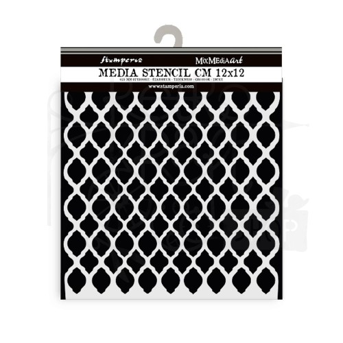 Szablon maska 12x12cm Timeless Siatka KSTDS48 Stamperia
