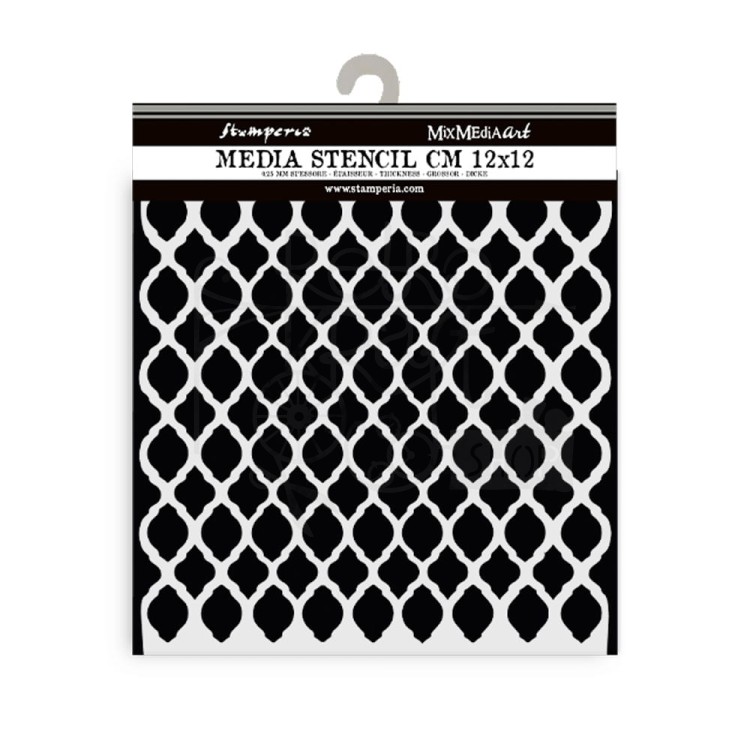 Szablon maska 12x12cm Timeless Siatka KSTDS48 Stamperia