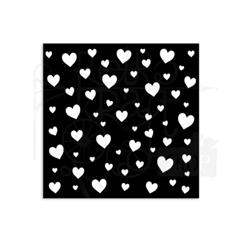 Szablon maska 12x12cm Timeless Serduszka KSTDS42 Stamperia