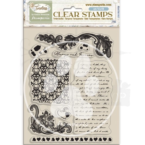 Stempel akrylowy 14x18cm Timeless Tła WTK220 Stamperia