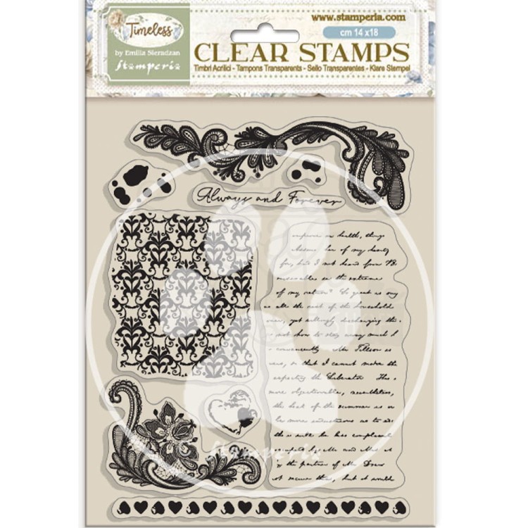 Stempel akrylowy 14x18cm Timeless Tła WTK220 Stamperia