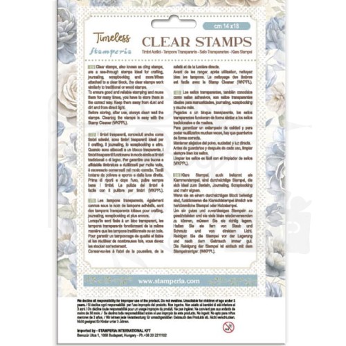 Stempel akrylowy 14x18cm Timeless Tła WTK220 Stamperia
