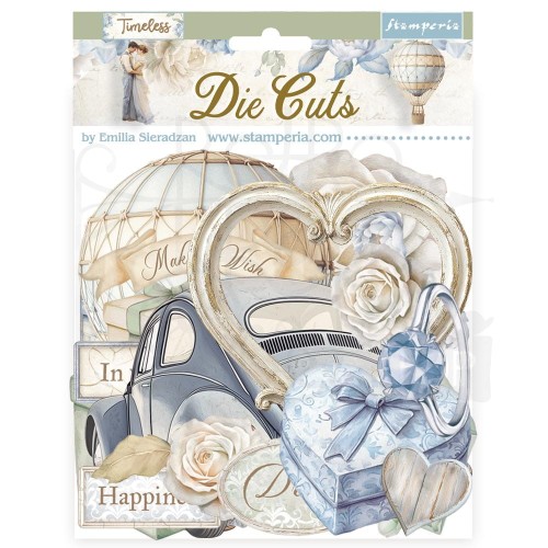 Ozdoby kształty tekturowe Die Cuts Timeless 50szt DFLDC116 Stamperia