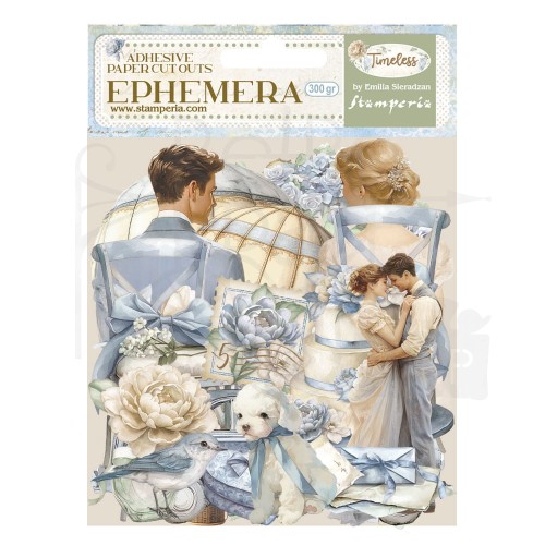 Ozdoby papierowe samoprzylepne Ephemera Timeless 36szt DFLCT64 Stamperia
