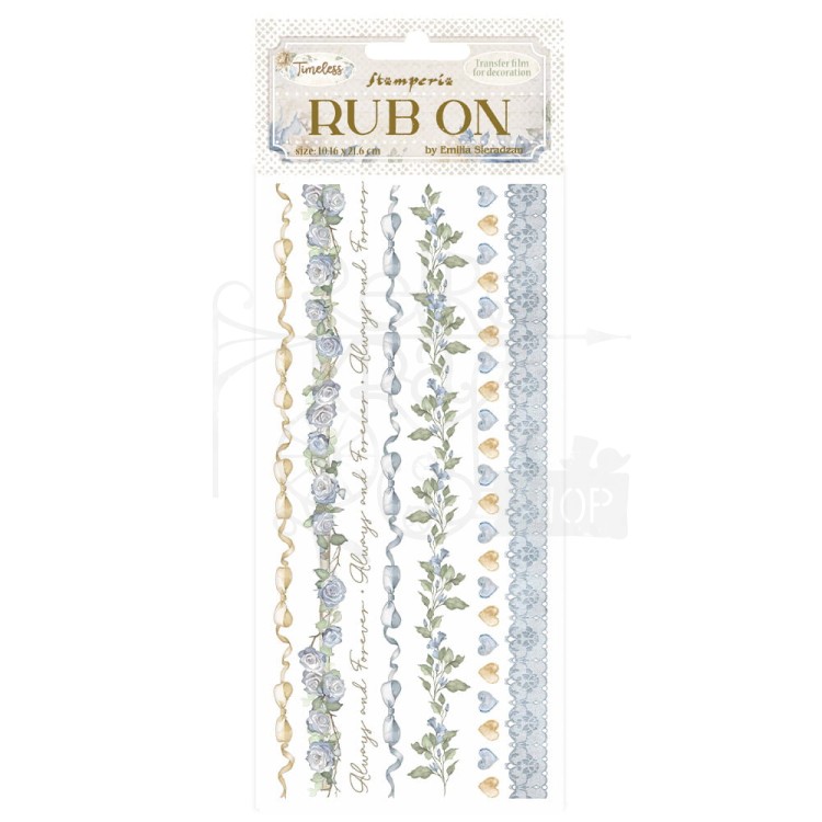 Rub-on transfer 10x21.6cm Timeless Paski DFLRB165 Stamperia
