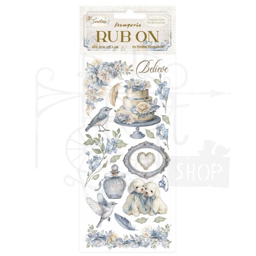 Rub-on transfer 10x21.6cm Timeless Tort DFLRB164 Stamperia