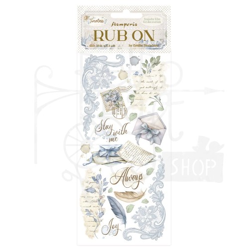 Rub-on transfer 10x21.6cm Timeless Litery DFLRB161 Stamperia