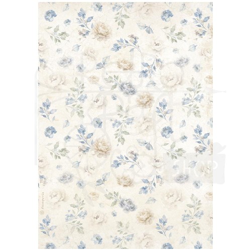 Papier ryżowy do decoupage A4 Timeless Drobne kwiatki DFSA41038 Stamperia