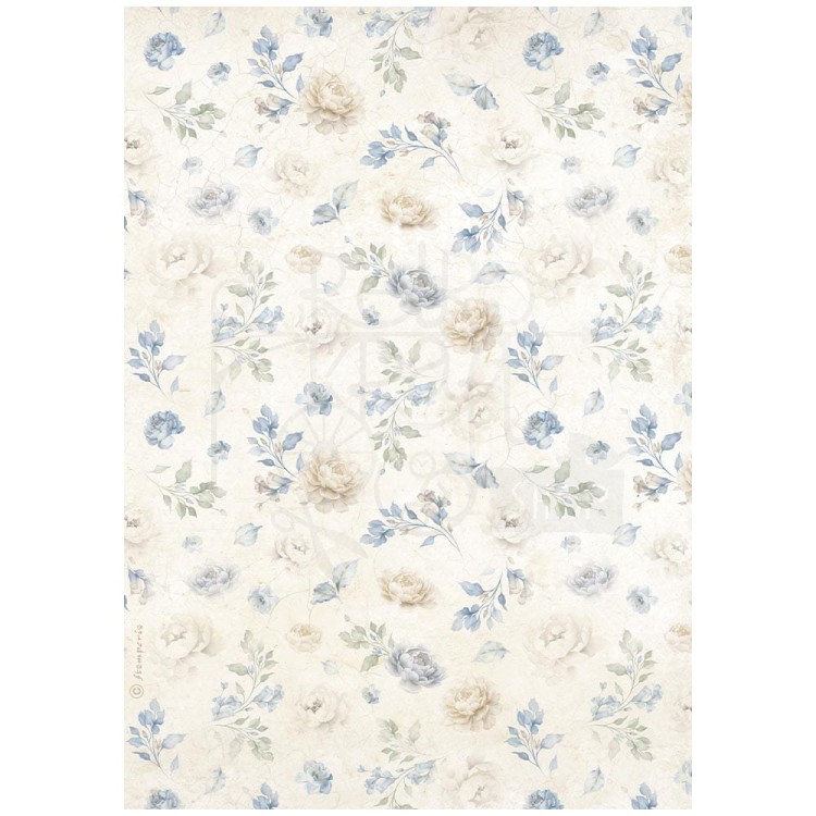 Papier ryżowy do decoupage A4 Timeless Drobne kwiatki DFSA41038 Stamperia