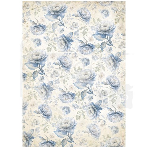 Papier ryżowy do decoupage A4 Timeless Kwiatowy wzór DFSA41035 Stamperia