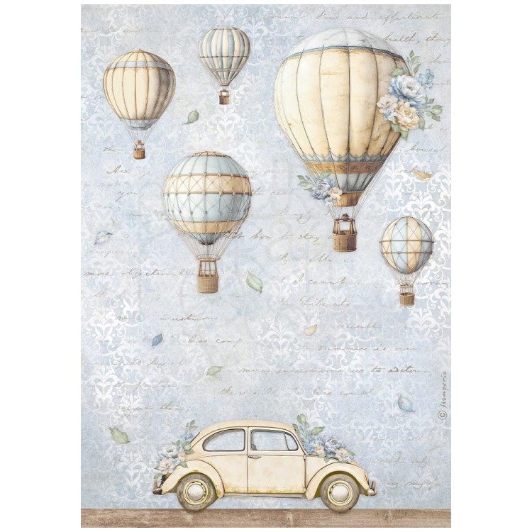 Papier ryżowy do decoupage A4 Timeless Balony DFSA41033 Stamperia