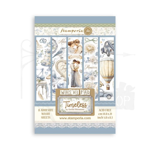 Papier washi A5 Timeless 8 ark SBW20 Stamperia