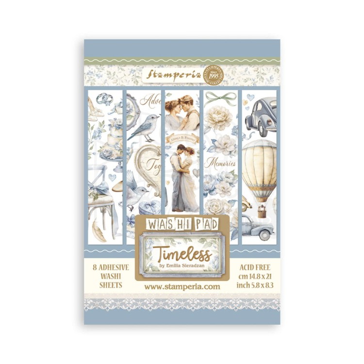 Papier washi A5 Timeless 8 ark SBW20 Stamperia