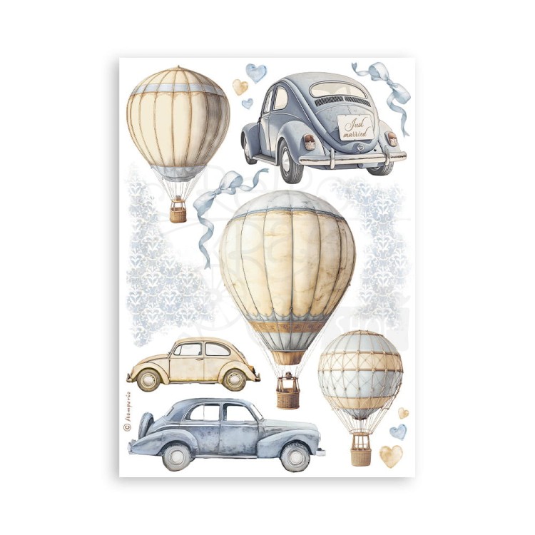 Papier washi A5 Timeless 8 ark SBW20 Stamperia