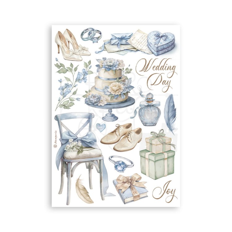 Papier washi A5 Timeless 8 ark SBW20 Stamperia