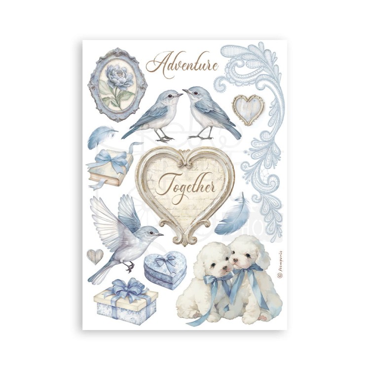 Papier washi A5 Timeless 8 ark SBW20 Stamperia